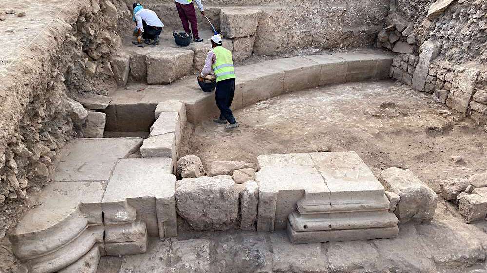 Archäologie Team findet monumentalen antiken Tempel Nachricht